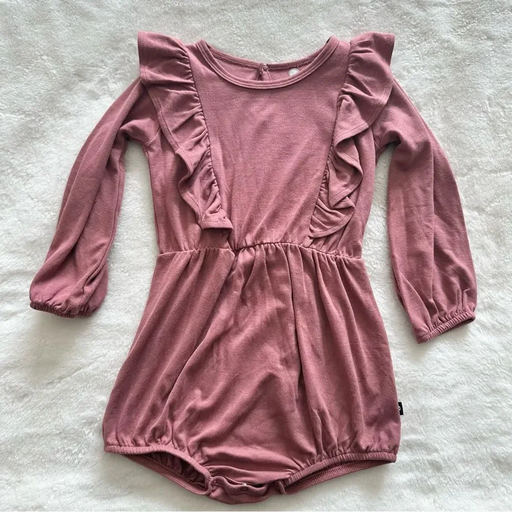 Kyte Baby Long Sleeve Bubble Romper Dusty Rose Size 2T
